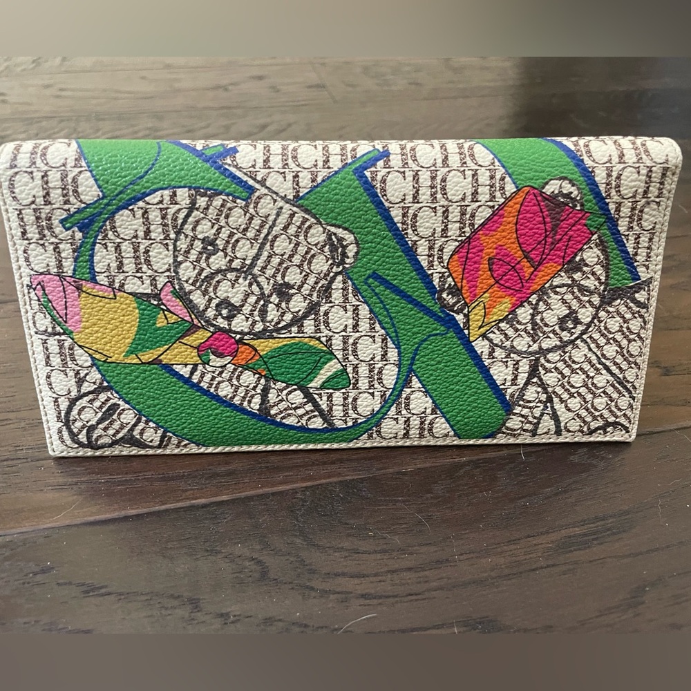 Carolina Herrera multicolor wallet - new